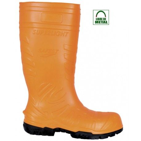 https://www.calzadosdeseguridad.com: Bota de agua de seguridad Safest Orange Cofra