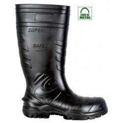 https://www.calzadosdeseguridad.com: Bota de agua de seguridad Safest Black Cofra